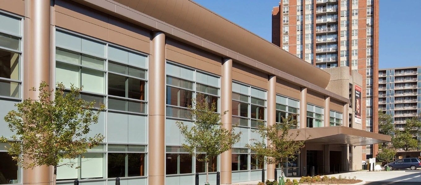 Outside view of dental school building