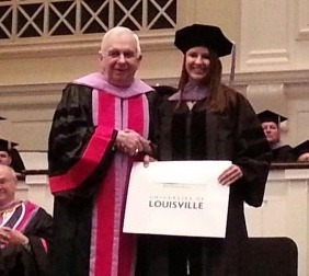 Doctor Burton at her dental school graduation