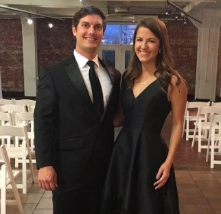 Doctor Burton and her fiance in formal attire