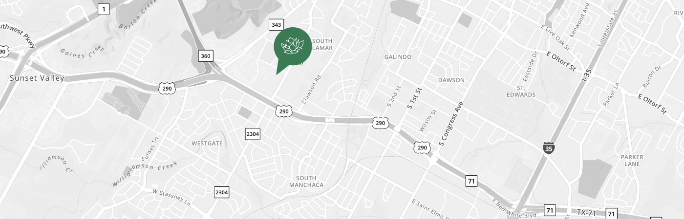 Map showing dental office location